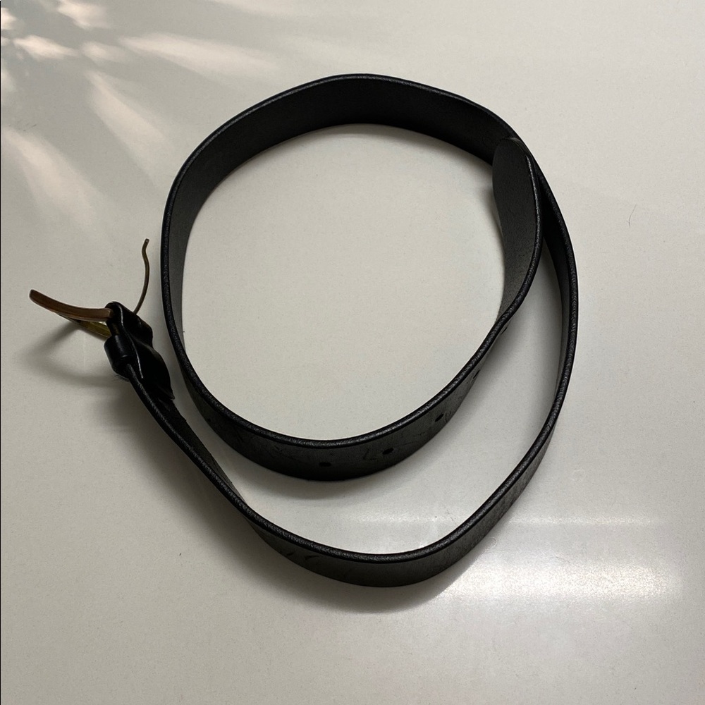 J. Crew Black Leather Belt
